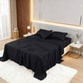 thumbnail image 4 of Hearth & Gear Stylish And Soft 4 Piece Bedding Set For Cozy Bedroom Made From Durable Polyester Fiber 180 Thread Count Sheets Your Sheets Size Patterned Sheets Linen Fitted Sheet Sheets for Size Bed, 4 of 4