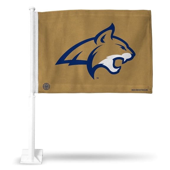 Montana State NCAA Bobcats 14x19 Double Sided Window Mount Car Flag