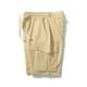 thumbnail image 4 of Pantalones Cortos de Cinturón de Vuelta Ropa de Trabajo de Tamaño Grande Todo Algodón Bolsillo Múltiple Fitting Suelto Deportes Casuales Capris, 4 of 7