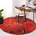 thumbnail image 3 of SAFAVIEH Adirondack Hortense Abstract Area Rug, Red/Black, 6'7" x 6'7" Round, 3 of 9