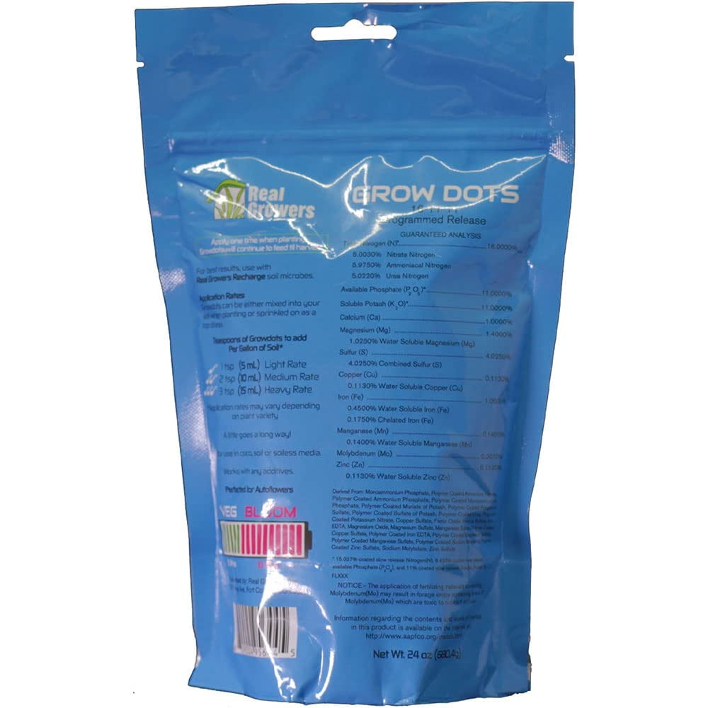 Grow Dots Plant Food, Single-Application, Programmed-Release Plant Nutrient Fertilizer - 24oz