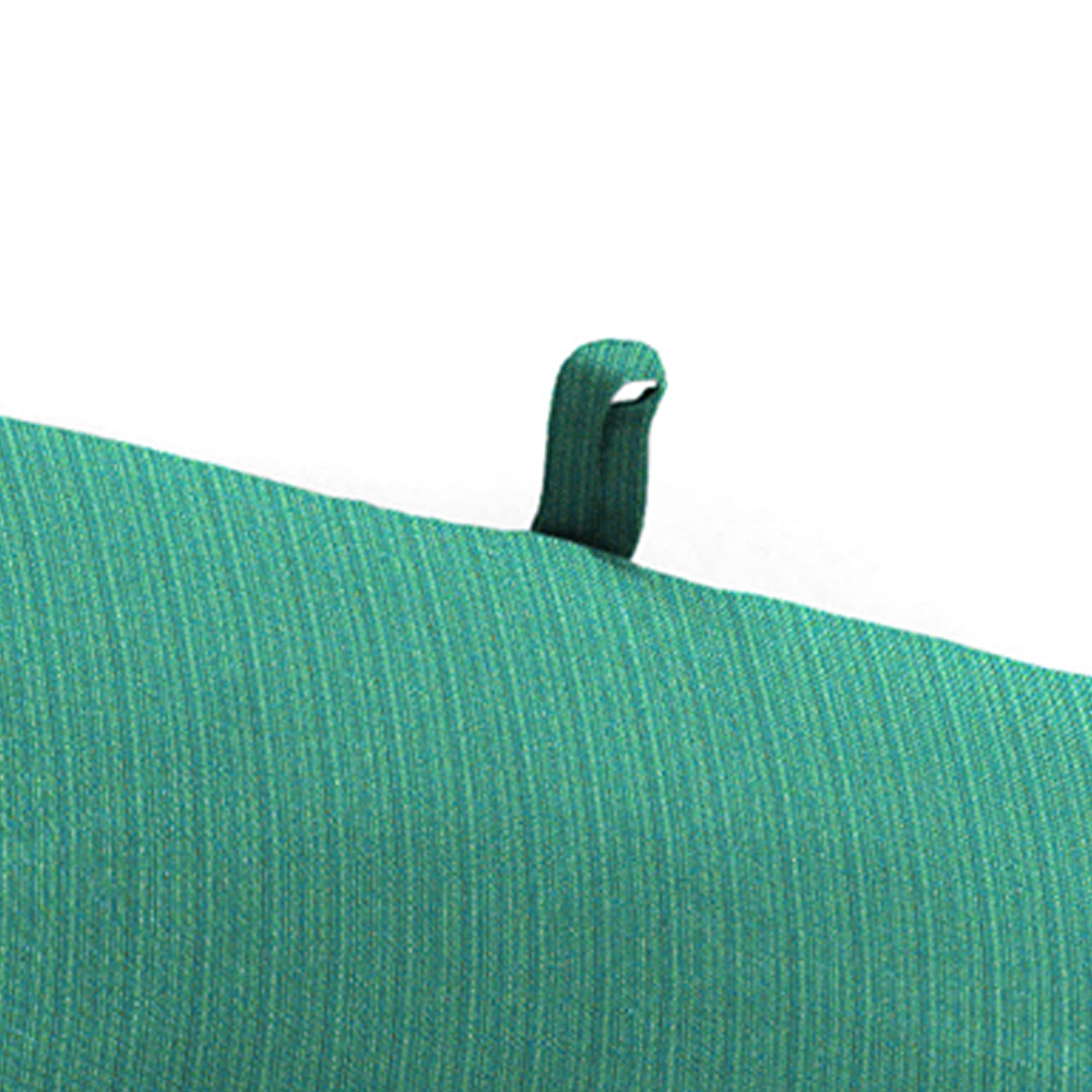 Jordan Manufacturing 72" x 21" Federal Bayou Teal Solid Rectangular Outdoor Chaise Lounge Cushion with Ties and Hanger Loop