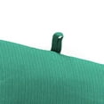 thumbnail image 4 of Jordan Manufacturing 72" x 21" Federal Bayou Teal Solid Rectangular Outdoor Chaise Lounge Cushion with Ties and Hanger Loop, 4 of 12