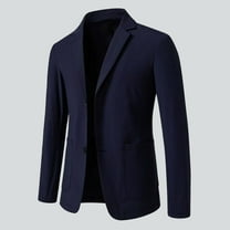 uublik Men's Suit Jacket Blazer Casual Single Breasted Mens Tuxedos Jackets Party Sport Coats Blazers Navy