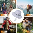 thumbnail image 5 of 1 Montañismo al aire libre, pesca y otros sombreros deportivos, visera para el sol, sombrero de pescador con protección solar transpirable, 5 of 5