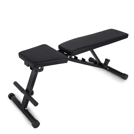VEVOR 660LBS Adjustable Flat Weight Bench Foldable Fitness Training Weight Bench for Full Body