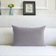thumbnail image 3 of Funda de almohada de terciopelo suave Almohada de tiro suave de terciopelo color sólido fundas de cojín gris gris Magideal Funda de almohada de terciopelo suave, 3 of 7