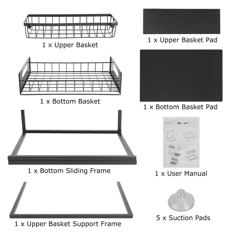 iMounTEK 2 Tier Under Sink Organizer