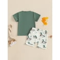 thumbnail image 6 of BemeyourBBs Toddler Baby Boy Girl Duck Outfit Short Sleeve Mallard Duck Goose T-shirt With Shorts Set Pockets Cute Infant Summer Clothes, 6 of 9