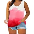 thumbnail image 2 of Wzzjkit Débardeurs pour Femmes Grande Taille Tunique pour Femmes Blouse Col Rond Dentelle Décontractée Ample Été Sans Manches, 2 of 5