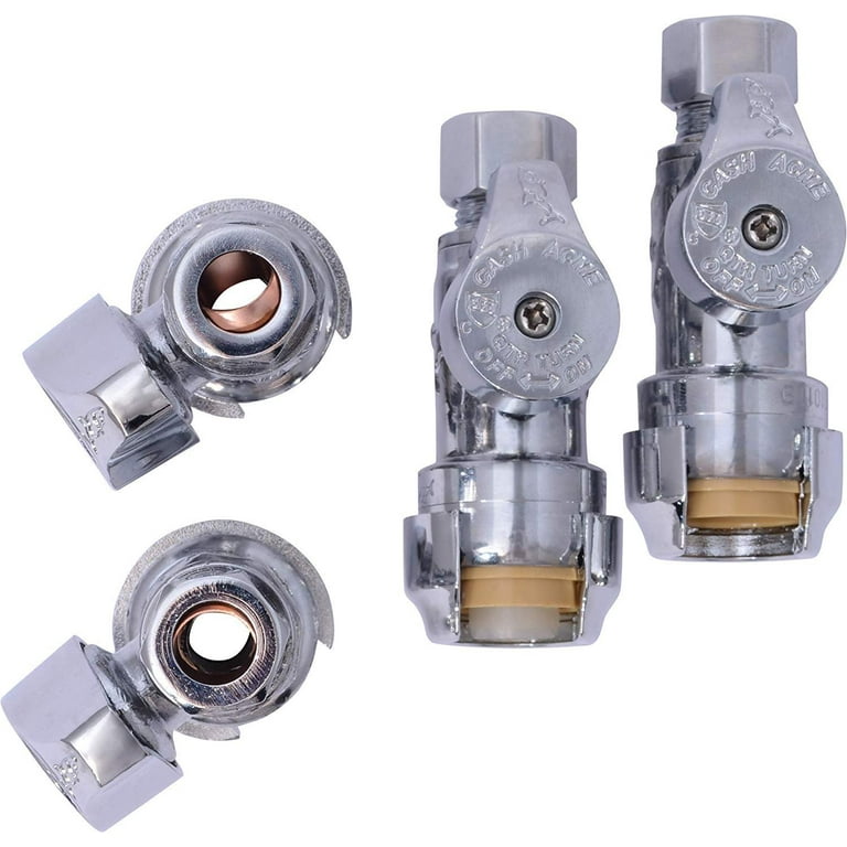 SharkBite 23037LFA4 Straight Stop Valve, 1/2 Inch x 3/8 Inch