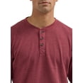 thumbnail image 3 of Wrangler® Men's Long Sleeve Henley Shirt, Sizes S-3XL, 3 of 3