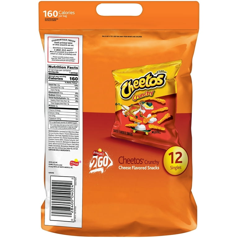 Cheetos Crunchy Cheese Flavored Snacks 1 Oz 10 Count