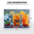 thumbnail image 2 of Yiaed Refreshing Fruit Infused Drinks Print Highly Absorbent Microfiber Kitchen Counter Mat, Dish Drying Pad for Dishes, Utensils, Pots and Pans, Large 18" x 24", 2 of 7