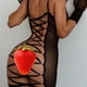 thumbnail image 4 of Lencería sexy de una pieza para mujer, con escote en V profundo, tentación, perspectiva de tentación, con tirantes de malla y pecho fruncido, estilo europeo y americano, 4 of 6