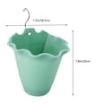 thumbnail image 2 of COSMOBETTY 1Set Green Plastic Wall Hanging Flower Pot for Railing Planter 11.8X7.3X6.7In, 2 of 8
