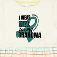 thumbnail image 4 of Inktastic I Wear Teal for My Grandma Ovarian Cancer Awareness Girls Baby Dress, 4 of 5