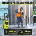 thumbnail image 3 of 4500 PSI Electric Pressure Washer,Max 2.8 GPM Power Washer with 35FT Power Cord 20FT Hose 4 Nozzles,Soap Cannon for Car Garden Yard Hom, 3 of 7