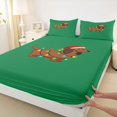thumbnail image 5 of Manfei Dog King Sheets Holiday Bedding 4-Piece (1 Flat Sheet, 1 Fitted Sheet and 2 Pillowcases), 5 of 6