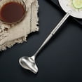 thumbnail image 4 of GOOHOCHY Cucharón de metal con pico vertedor, cucharón de acero inoxidable para salsa, apto para lavavajillas, cucharón portátil para salsas, cucharón de sopa de pie multifuncional., 4 of 7