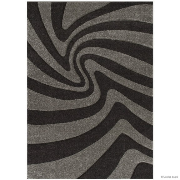 Allstar Rugs Allstar Geometric Colorblock Design Rug Moss Green 5' 2"x7' 1" 5' x 8'