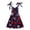 Blue, variant on Girls July 4th Dress Red White Blue Toddler Patriotic Outfit American Flag Sundress 2-8 Years (White, 5-6 Years)