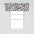 thumbnail image 2 of Ambesonne Bicycle Window Valance, Nostalgic Flower Bird, 54" X 18", Multicolor, 2 of 3