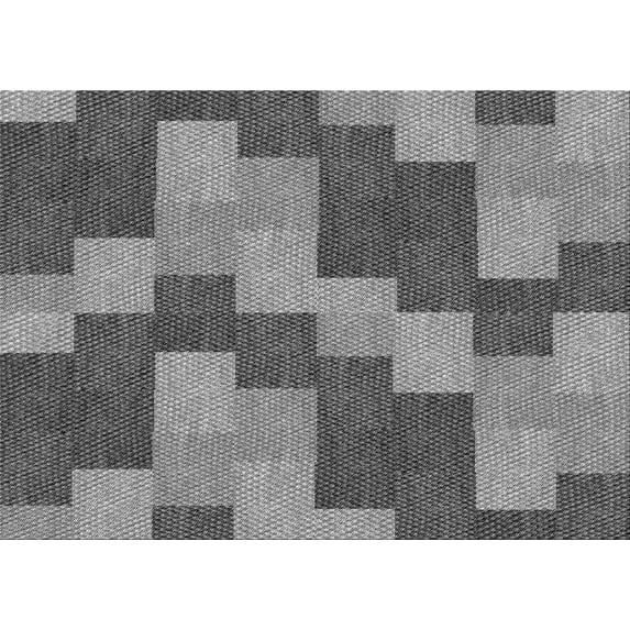 Ahgly Company Machine Washable Indoor Rectangle Transitional Dark Gray Area Rugs, 8' x 12'