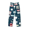 thumbnail image 4 of Kll Mens Pajama Pants For Men,Mens Lounge Pants,Funny Gifts For Men,Men'S Pajama Bottoms-Dental, 4 of 9