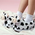 thumbnail image 2 of Babysbule Womens Shoes Cartoon Cute Plush Cow Warm And Thick Slippers, Non-slip Comfortable Household Cotton Shoes, 2 of 6