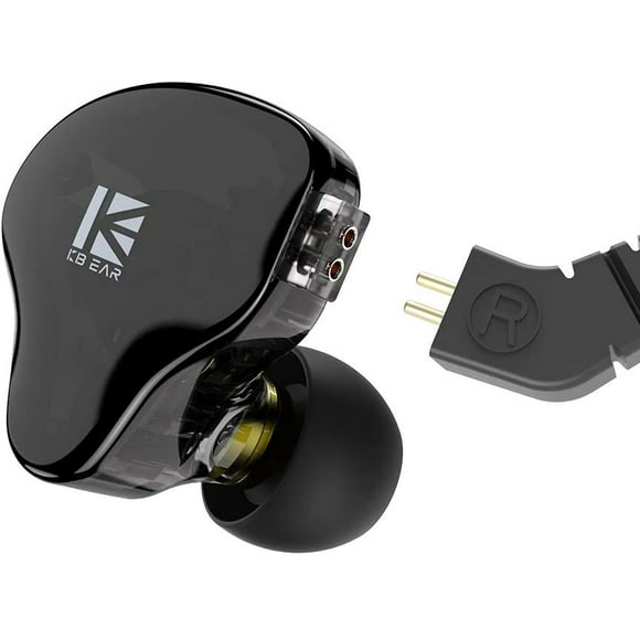 KBEAR KS2 in Ear Earphone,H HIFIHEAR IEM 1BA 1DD Stereo in Ear Headphones,HiFi Over Ear Earbud Noise Cancelling