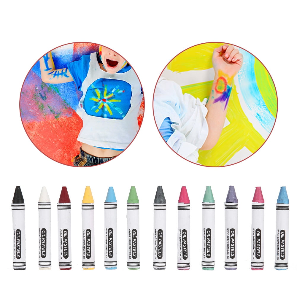Octpeak 12 Colors Body Face Paint Sticks Crayons Set Colorful Painting
