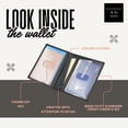 thumbnail image 2 of Funda plegable de piel Wallet AG Wallets con 2 carné, color negro, 2 of 7
