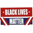 thumbnail image 1 of Black Lives Matter BLM Campaign Sign Vinyl Sticker Car Window Bumper Decals for Trucks Vans Laptop Wall Window - Removable Waterproof/Round Peel and Stick Graphic Designs Decoration Size (5x15 inch), 1 of 1