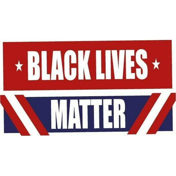 Black Lives Matter BLM Campaign Sign Vinyl Sticker Car Window Bumper Decals for Trucks Vans Laptop Wall Window - Removable Waterproof/Round Peel and Stick Graphic Designs Decoration Size (12x30 inch)