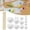 White, variant on Z52LingLing Decoration Planet Model Craft Kit – 14 Blank Spheres & 10 Sticks for Educational Astronomy Projects