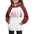 thumbnail image 5 of ATOGUTA Girls Hoodies Fleece Christmas Sweatshirts Fall Pullover Sweaters Winter Clothes Size 5T-15, Red, 5 of 5