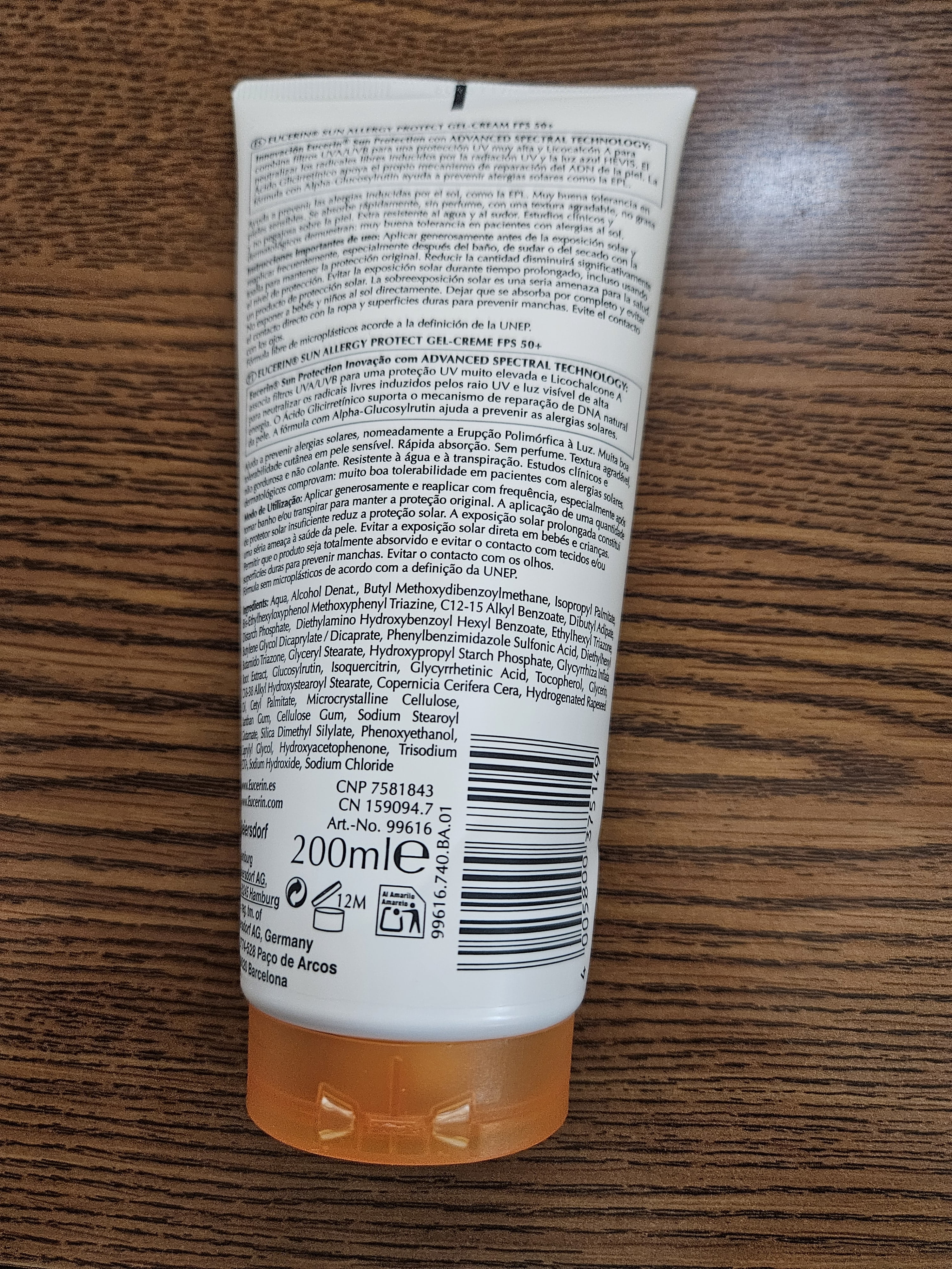 Eucerin Sun Allergy Protect Sun Gel-Cream SPF50+ 200ml (6.76floz)