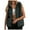 Black, variant on Womens Puffer Vest Sleeveless Casual Loose Fit Winter Warm Lightweight Stand Collar Down Jacket Coats Outwear (Grey, S)