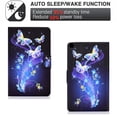thumbnail image 3 of Dteck Flip Case for Samsung Galaxy Tab A7 Lite 8.7-inch 2021 Tablet models SM-T220 / T225, Cute Pattern PU Leather Folio Case Multi-angle Stand Cover with Card Slots,07 Purple Butterfly, 3 of 6