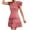 Pink, variant on IROINNID Women's Sleeveless A-Line Dress Knee-Length Summer Dot Sexy Dress Solid Color V-Neck Dress