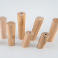 thumbnail image 2 of Juego de 4 patas de sofá de madera maciza, patas de muebles de gabinete de cama confiables, patas de sofá de madera (8 cm, planas), 2 of 4