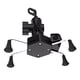 thumbnail image 4 of Base para teléfono móvil de motocicleta de 5V 2A con cargador USB, soporte para teléfono, agarre, rotación de 360 grados para teléfonos de 3,0 a 6,5 pulgadas, 4 of 5