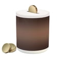 thumbnail image 1 of Ombre Piggy Bank, Dark Chocolate Healty Foods Brown Color Inspired Ombre Design Digital Print Art Image, Ceramic Coin Bank Money Box for Cash Saving, 3.6" X 3.2", Brown, by Ambesonne, 1 of 4