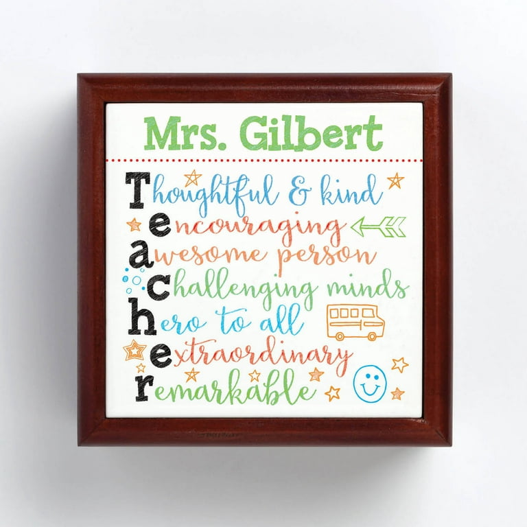 Teacher Thank You Gift Personalized to a Re-mark-able Teacher
