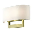 thumbnail image 5 of 45222-01 Livex Lighting 2 Light Large Wall Sconce In Contemporary Style-9.5 Inches Tall and 15 Inches Wide-Antique Brass Finish, 5 of 15