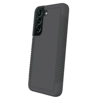 onn. Protective Grip Phone Case for Samsung Galaxy S22 5G - Gray