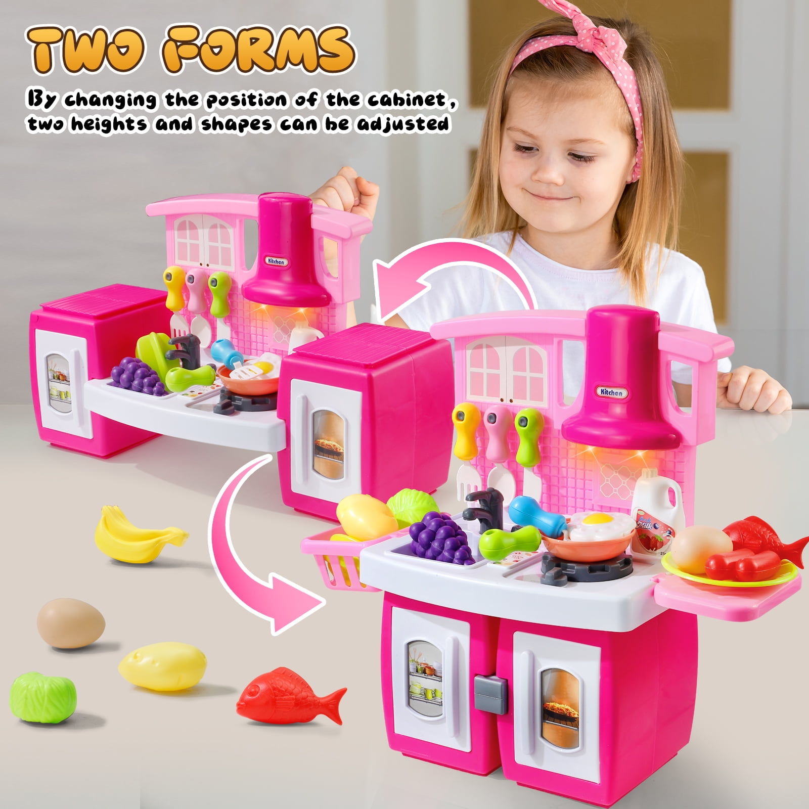 Mini Play Kitchen Toys for Girls 3-6 Years Pretend Philippines Ubuy - Main Image