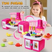 Mini Play Kitchen Toys for Girls 3-6 Years Pretend Food Cooking Kitchen Toys for Toddlers Kids