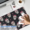 thumbnail image 4 of Long Mouse Pads for Desk,Black Pink Skull Pattern Desk Mats on Top Of Desks, Desk Mouse Pad Extra Large with 3mm Non-Slip Base and Stitched Edge for Gaming,Office,Work,Home 31.5"x11.8", 4 of 6